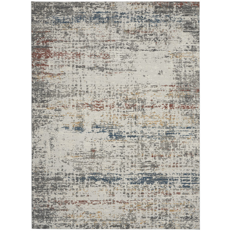 Tapis gris Modern, Rectangle 7 pi 10 po x 10 pi 6 po