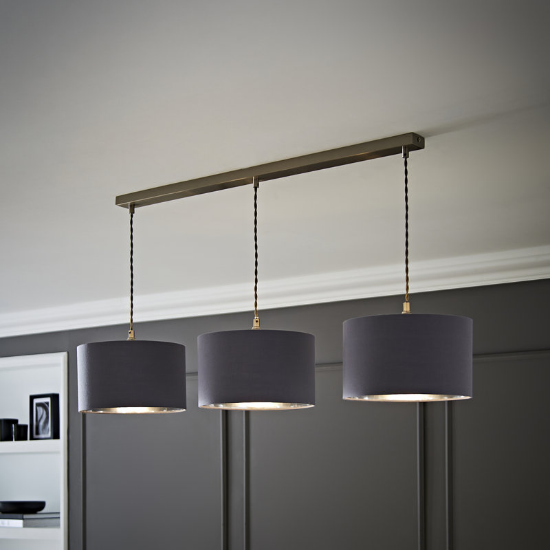 Albeiro 3 - Light Chrome Pendant, Grey