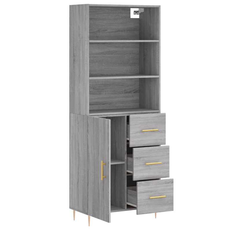 Zerangue 69.5cm Sideboard, Grey Sonoma