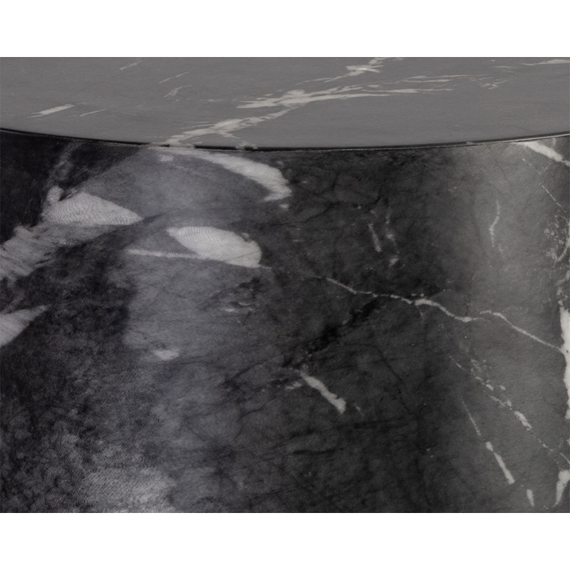 End Table, Black Marble