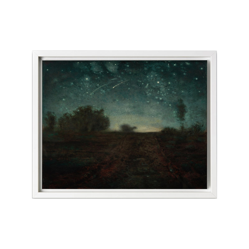 Nuit étoilée, Canvas, 24"H x 32"W, White Framed