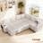110" Modular Sectional Pull-Out Sofa With Side Table, Cupholders, Charging Ports-1125922886