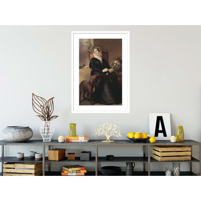 «Portrait of Sarah Sully and Her Dog Ponto» par Thomas Sully, impression giclée sur cadre