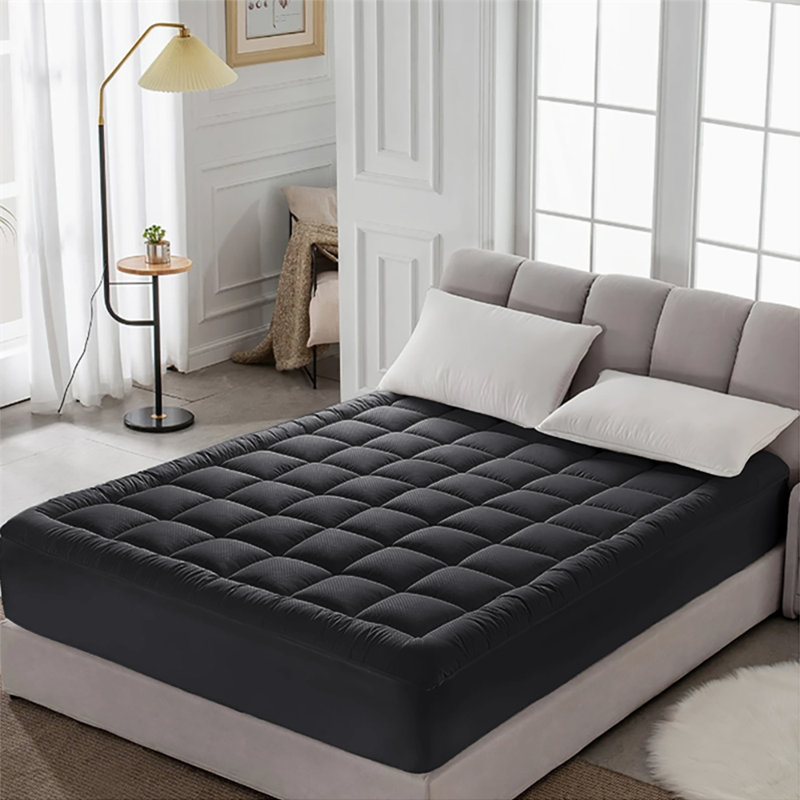 450g full-piece cotton bedspread, Full, Black