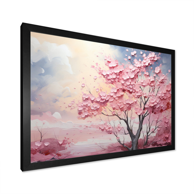 Nuage prairies collages II - impression, H 34 po x l 44 po x P 1,5 po, Cadre photo noir