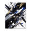 Horloge murale cubiste noire et blanche-897853873