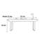 Bureau italien minimaliste: plateau en ardoise blanc mat-402905373