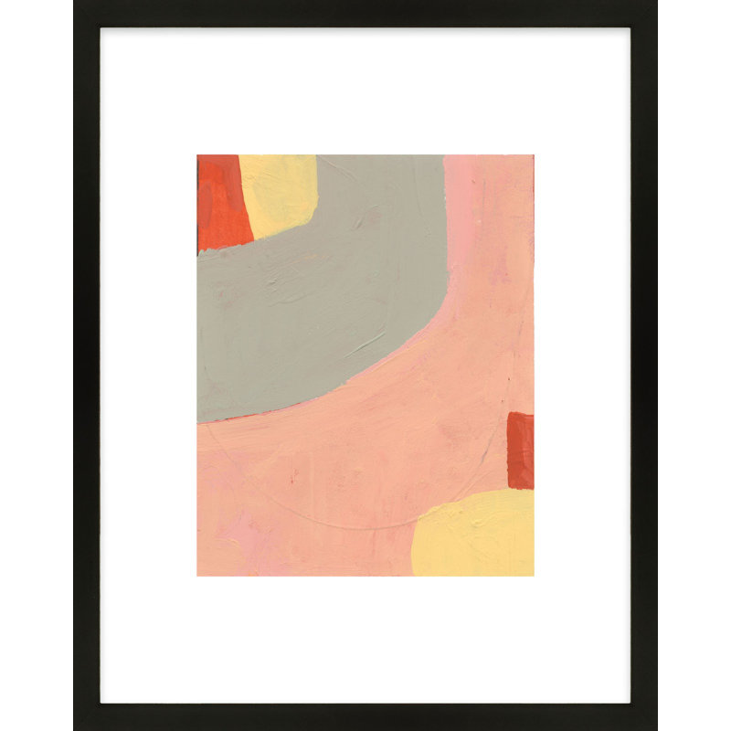 Moments 1 Painting by Andrea Stokes, Black Framed, 20" H x 16" W