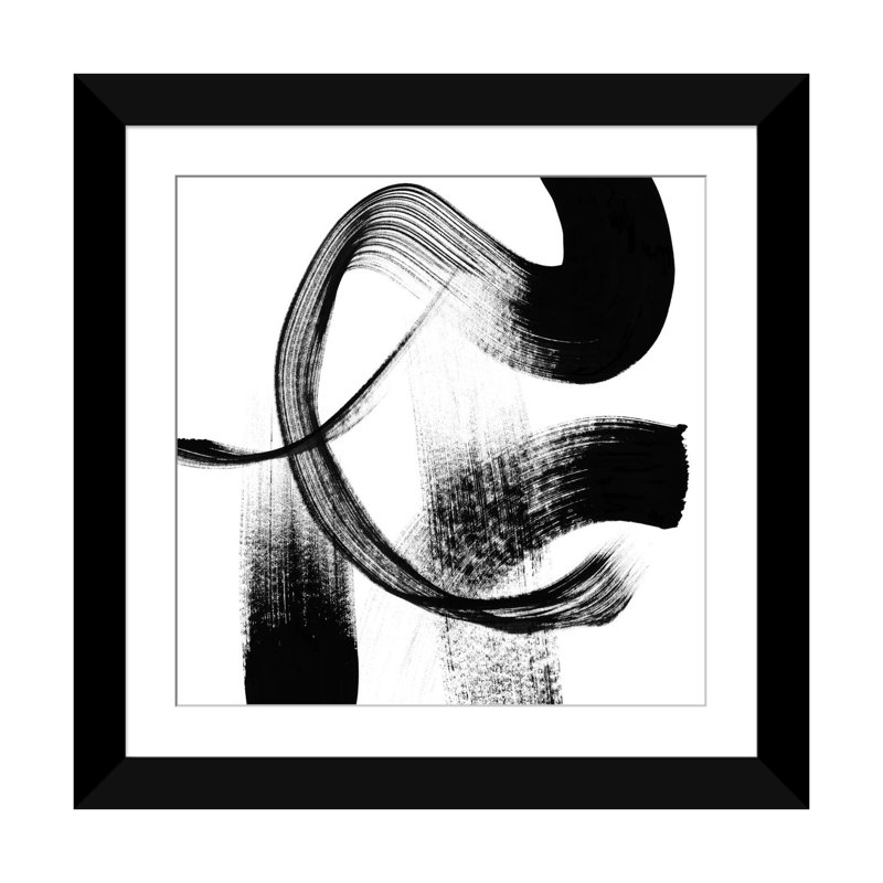 « playtime iii », reproduction sur toile, H 16 po x l 16 po x P 1 po, Papier d'art encadré noir, Blanc
