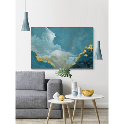 «Blue Mountain Horizon» par Parvez Taj - peinture sur toile tendue