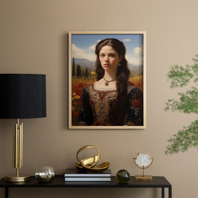 Reproduction encadrée WOMEN Series DVII - bois massif