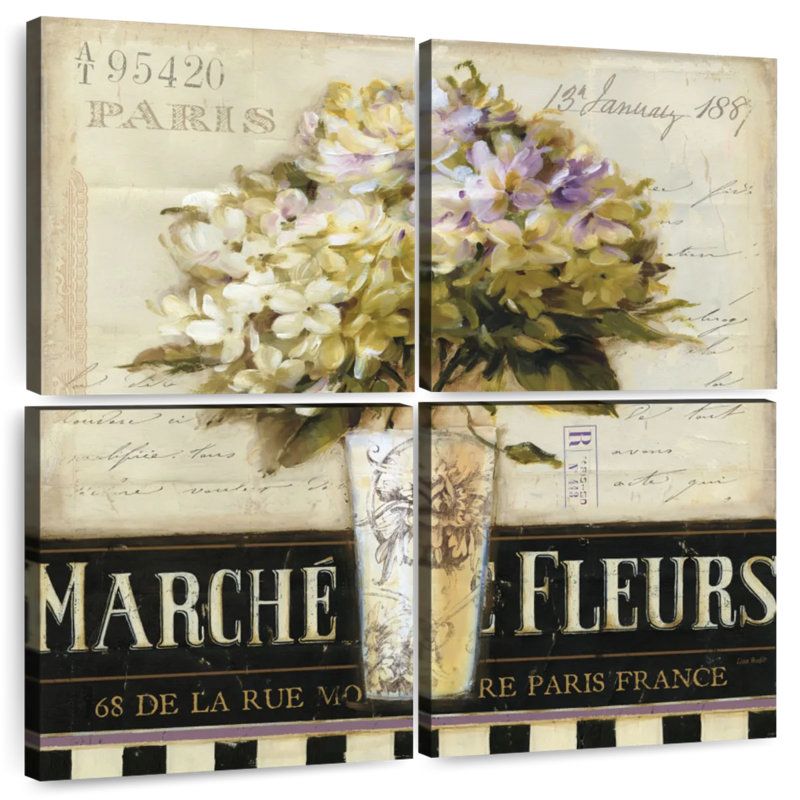 Harnek Marche De Fleurs I, 26" H x 26" W