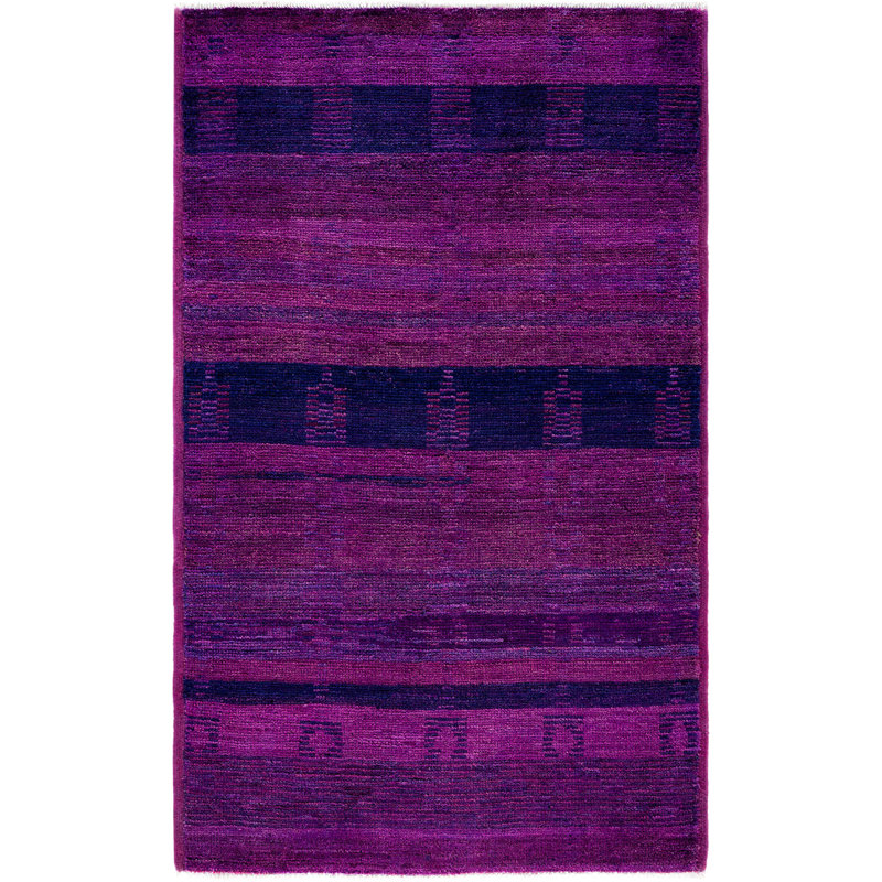 Overdyed One-of-a-Kind 3' 9" X 6' 1" Hand Knotted Area Rug
