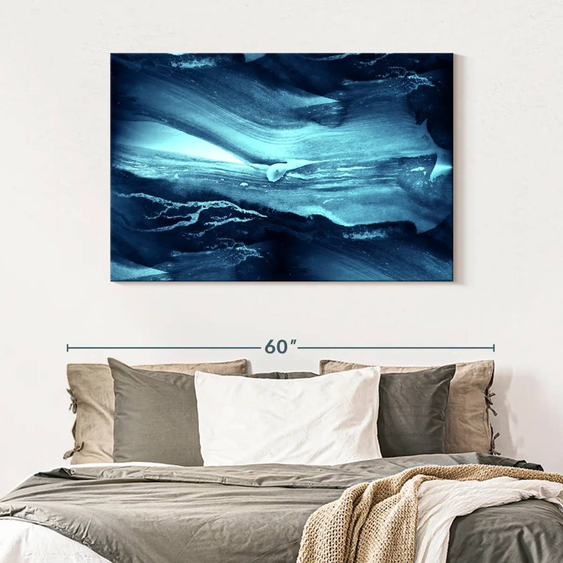 Avery Sleek Abstract Waves, 32" H x 48" W