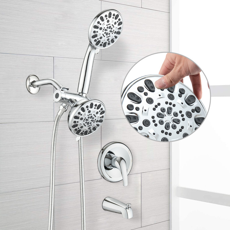 Robinet de baignoire avec valve brute, Noir