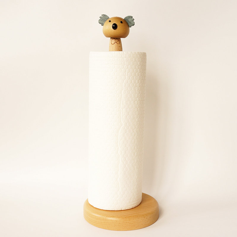 Porte-serviettes Bobblehead Koala - Aimant intégré pour têtes de dessin animé interchangeables