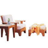Caranas Outdoor 3 - Piece Teak Conversation Set