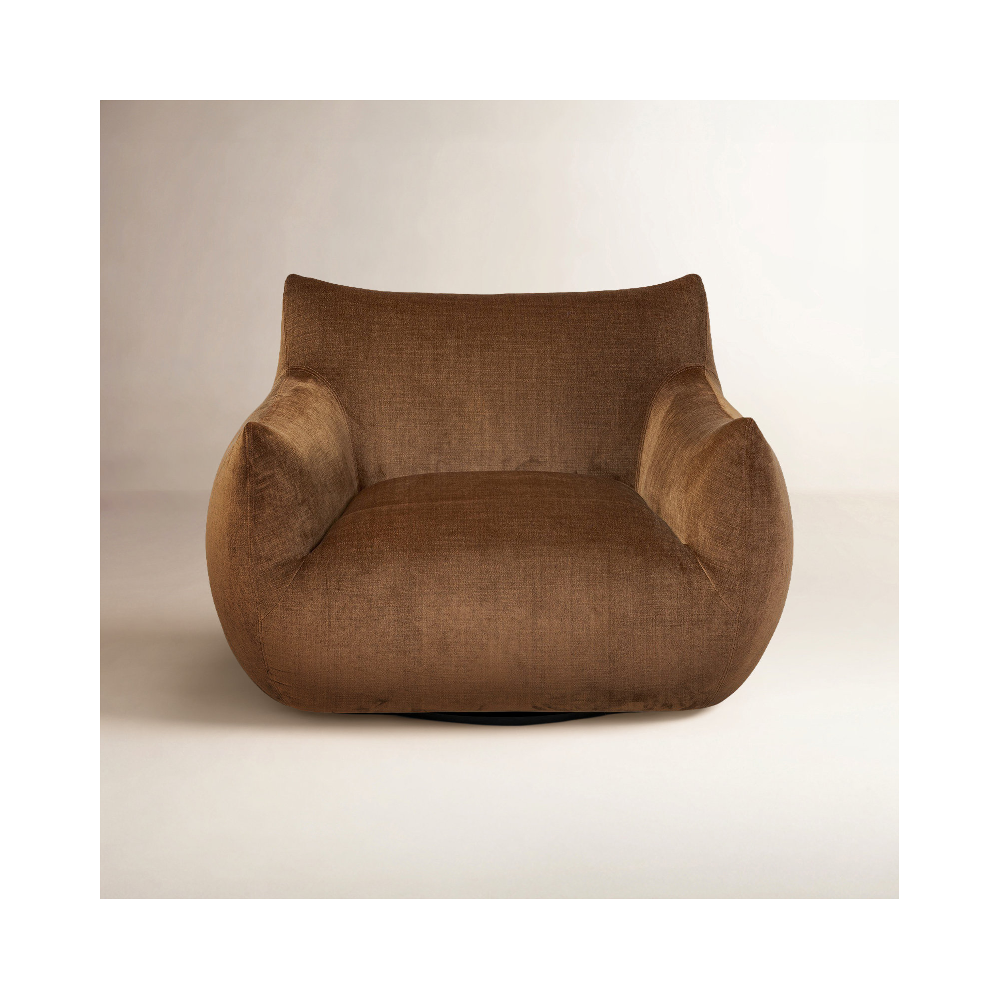 Nowthen Upholstered Swivel Armchair, Altair Sienna Chenille