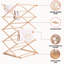 Wood Foldable Freestanding Drying Rack