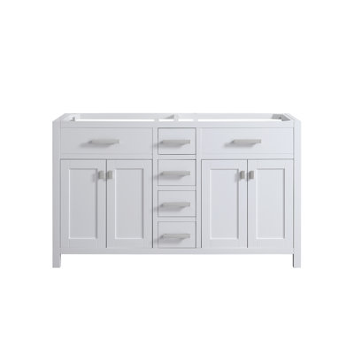 61'' Double Bathroom Vanity Base Only