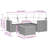Vidaxl Garden Sofa Set Black