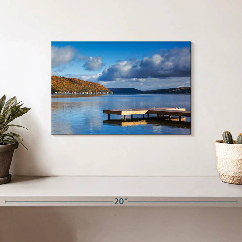 Alvord Sunny Keuka Lake Pier, H 8 po x l 12 po