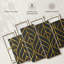 «Lattice Gold Leaves», reproduction d'art sur toile-311036572