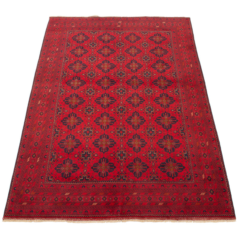 Tapis de zone en laine 7 po x 9 pi 7 po one-of-kind à la main noué la esari Kaler