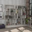 Sandra Bookcase | Asymmetric Freestanding Bookcase with 10 Compartments-24384062
