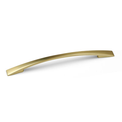 Brushed Brass Slim Bow Handles