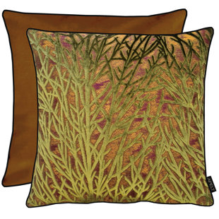 Fenja Floral Green Square Cushion Cover