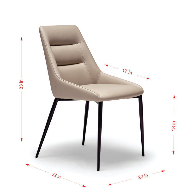 Chaise d'appoint capitonnée l 20 po Atonal
