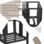 Chaise longue d'extérieur en bois de teck avec coussin et accoudoirs Junco-897636980-897636978