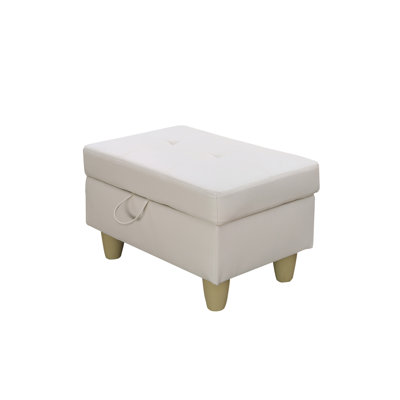 Faux Leather Upholstered Storage Bench