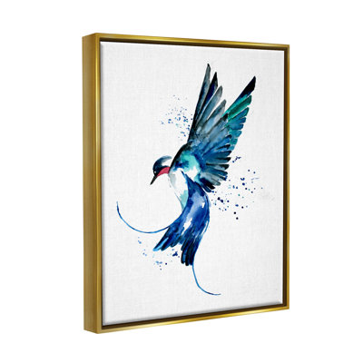 Blue Bird Flying Wings  by Sebastian Grafmann