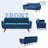 Jadier 66" Upholstered Loveseat Square Sofa-1229713459-1230110786