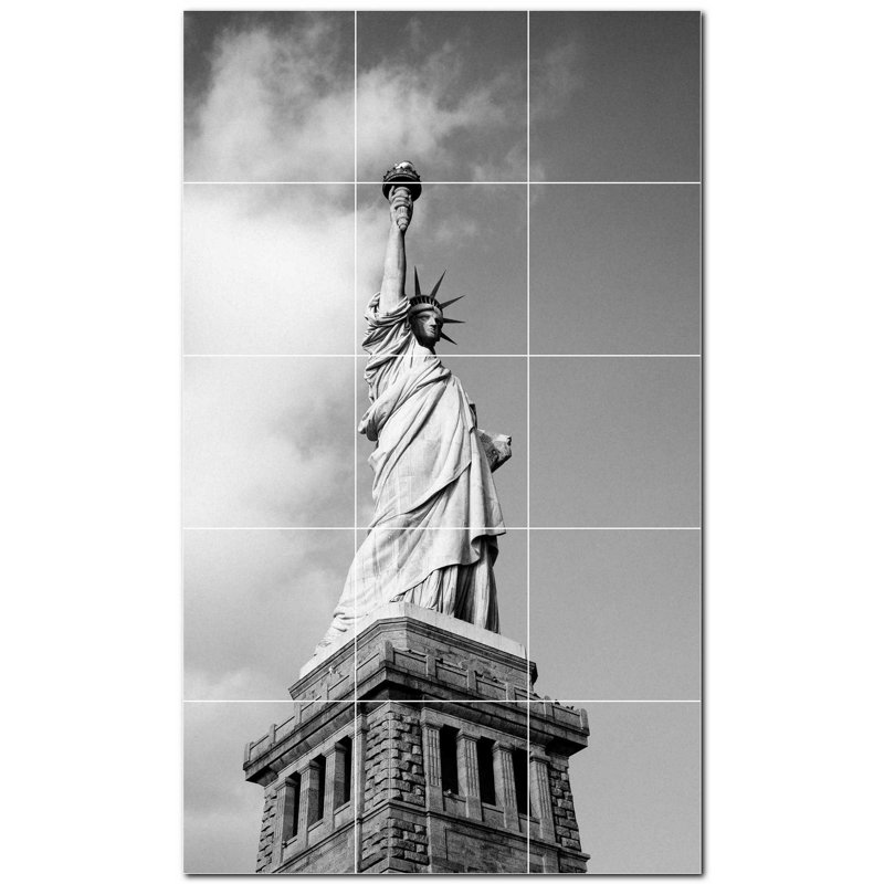 4.25'' x 4.25'' Satin Ceramic Decorative Mural