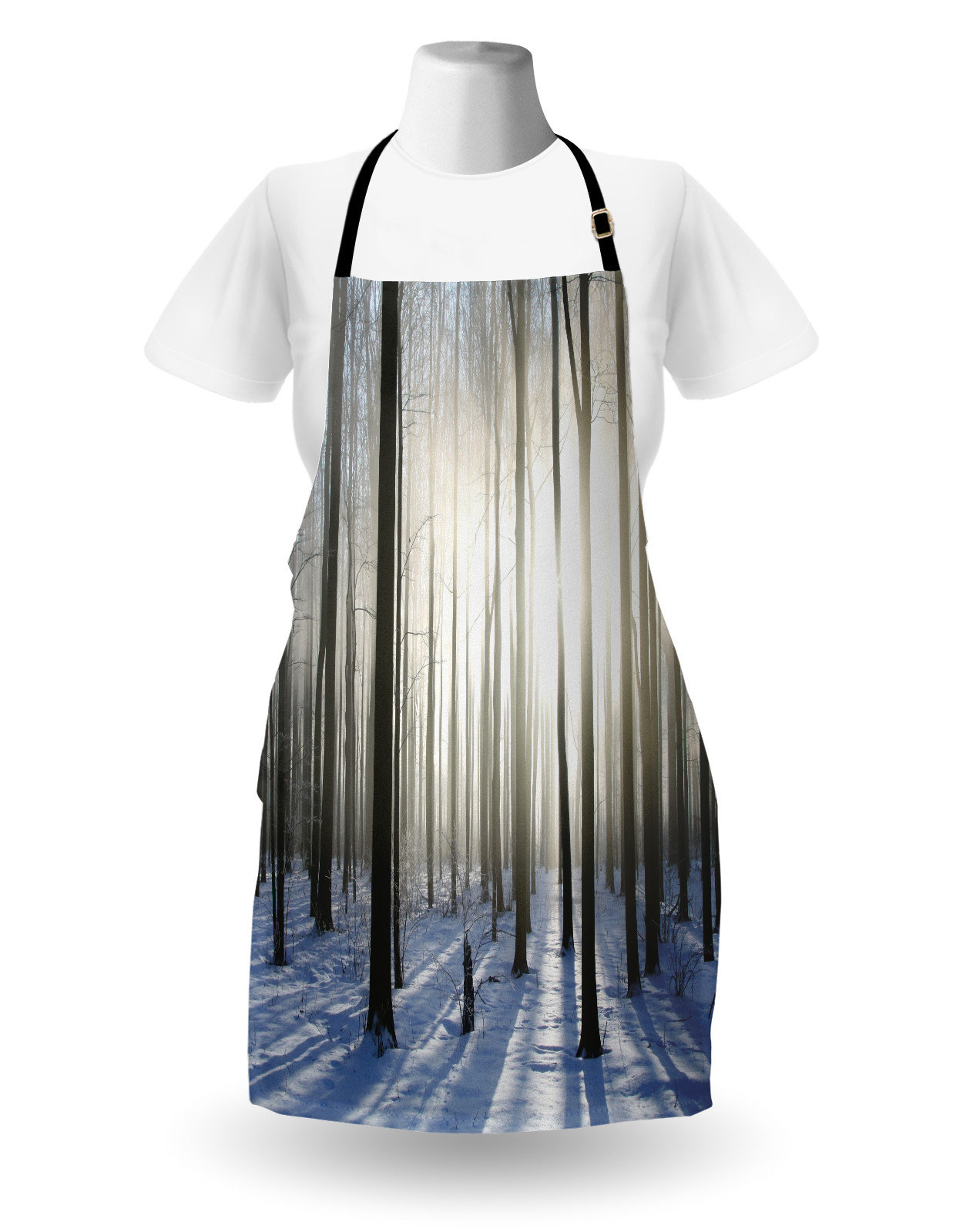 Longshore Tides Winter Apron Unisex Forest December Morning Adult Size ...