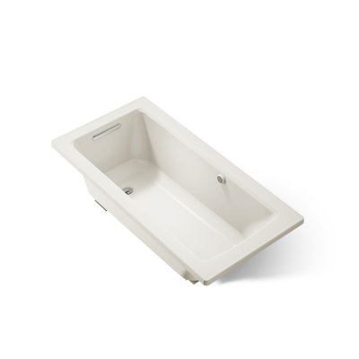 Baignoire encastrée avec surface chauffante et drain réversible Archer