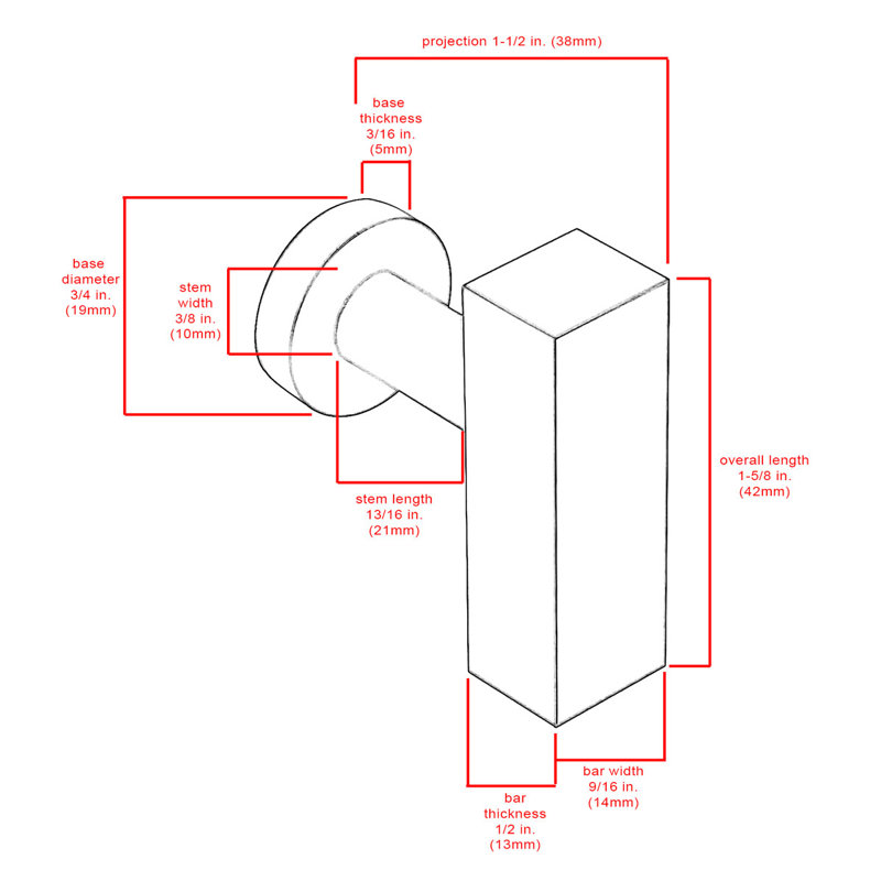 Empire 1 5/8 Bar Knob