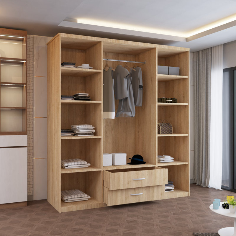 Manufactured Wood Wardrobe, Oak