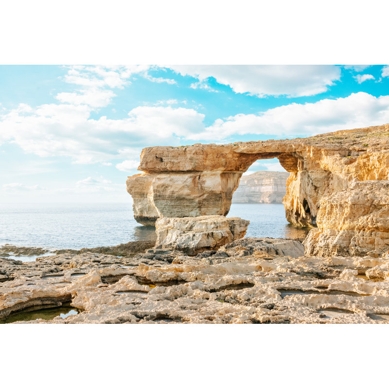 Azure Window In Sunset - Wrapped Canvas Print, 30cm H x 46cm W