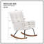 Chaise berçante rembourrée avec dossier haut Comfy-985633682