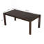 Table de salle à manger extensible moderne en bois massif Farmhouse - Conception peu encombrante en noyer (59 po à 73 po)-1557215800