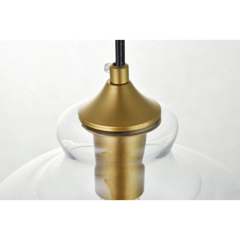 Brancy 1 - Light Single Pendant, Brass