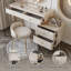 Makeup Vanity with Light mirror,4 drawers,Power Outlet