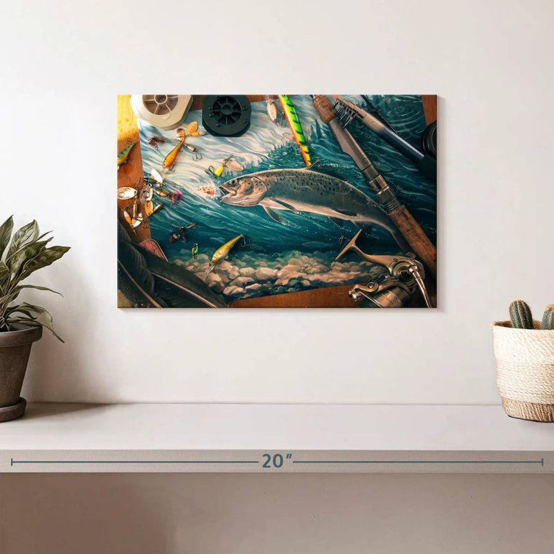 Senne All About Fishing, 8" H x 12" W