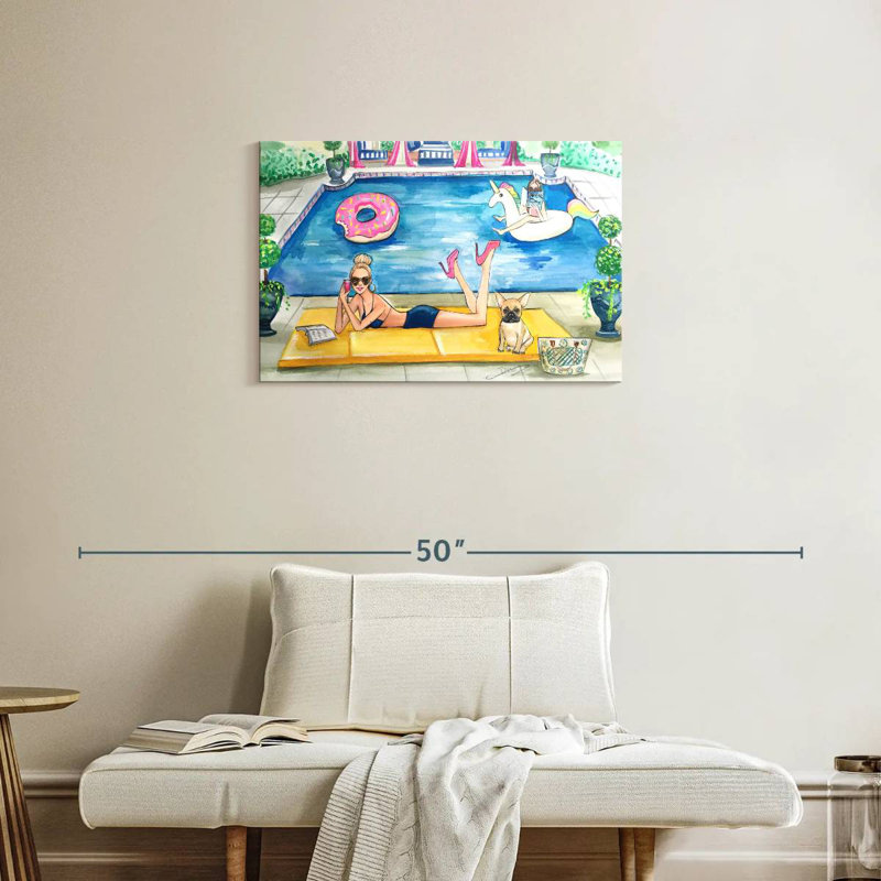 Gillard Summer Pool Party, 20" H x 30" W