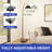 Adjustable Marble Base Floor Lamp with Foot Switch-2048037479