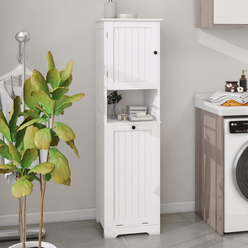 Armoire de trieur de linge inclinable à un compartiment et une porte